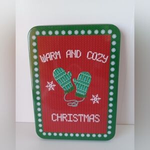 Warm And Cozy Christmas Card Tin Holder